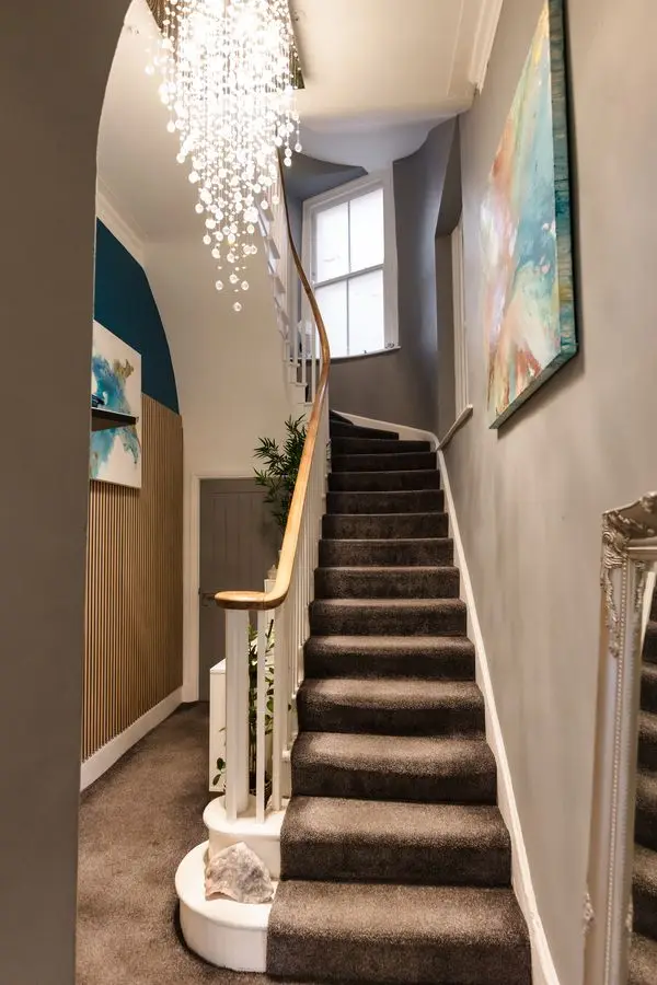 The staircase up to the treatment rooms